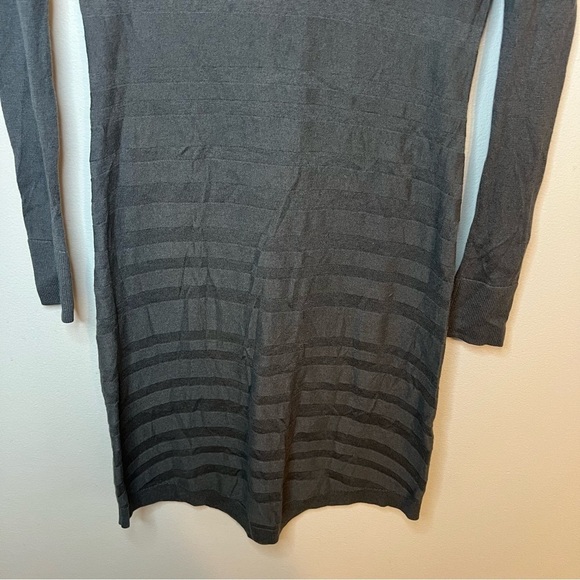 Toad & CO Womens Crew Neck Merino Blend Sweater Dress Sz XS Gray Lightweight - Picture 5 of 9